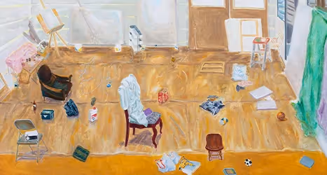 Estudio por la noche (Reinaba la misma noche y seguía lloviendo)